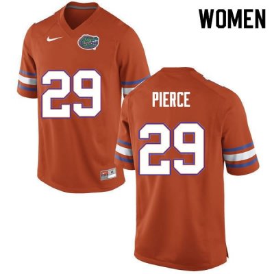 Women's Florida Gators #29 Dameon Pierce NCAA Nike Orange Authentic Stitched College Football Jersey BIK0262OX